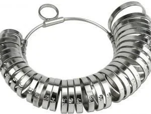 Aneleiro de Metal para Medir os Dedos - Código: 0383