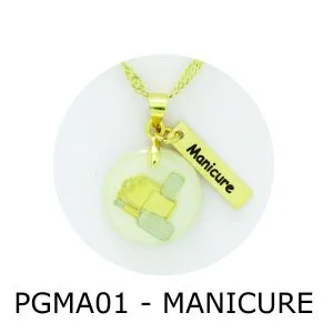 Pingente de Profissão Manicure com Resina – PGMA01
