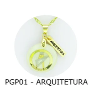Pingente de Profissão – Arquitetura com Resina - PGP01