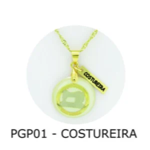 Pingente de Profissão – Costureira com Resina - PGP01