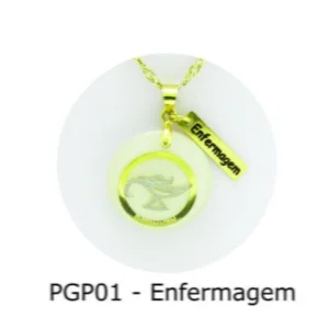 Pingente de Profissão – Enfermagem com Resina - PGP01