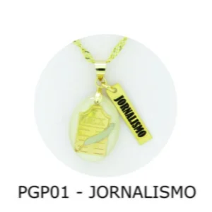 Pingente de Profissão – Jornalismo com Resina - PGP01