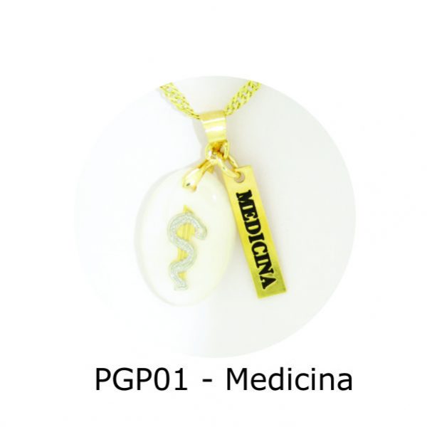 Pingente de Profissão Medicina com Resina – PGP01