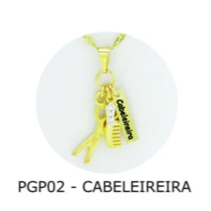 Pingente de Profissão – Cabeleireira sem Resina - PGP02