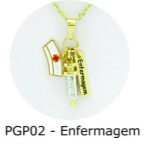 Pingente de Profissão – Enfermagem sem Resina - PGP02