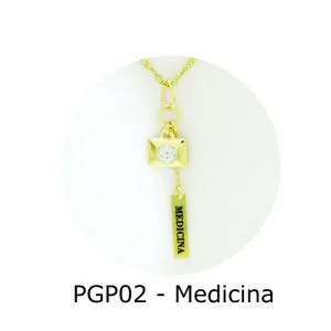 Pingente de Profissão Medicina sem Resina – PGP02
