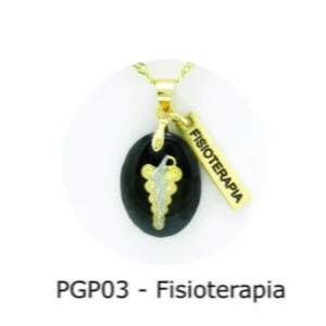 Pingente de Profissão – Fisioterapia com Resina - PGP03