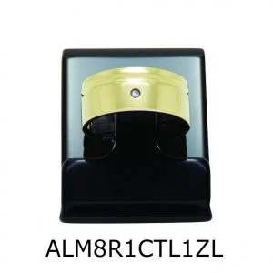 Aliança de Moeda Antiga Reta 8MM com Revestimento em Prata com 1 Canaleta no Torno Lateral e 1 Zircônia ao Lado - ALM8R1CTL1ZL