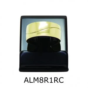 Aliança de Moeda Antiga Reta 8MM com Revestimento em Prata com 1 Risco em Curva - ALM8R1RC