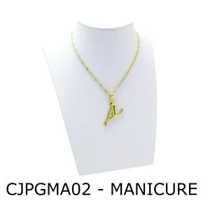 Conjunto Cordão e Pingente de Profissão Manicure sem Resina – CJPGMA02