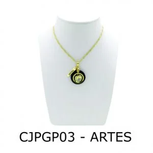 Conjunto Cordão e Pingente de Profissão Artes com Resina - CJPGP03