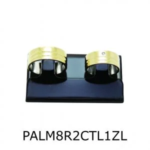 Par de Aliança de Moeda Antiga Reta 8MM com Revestimento em Prata com 2 Canaletas no Torno Lateral e 1 Zircônia ao Lado- PALM8R2CTL1ZL