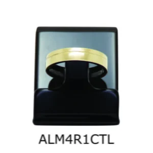 Aliança de Moeda Antiga Reta 4MM com Revestimento em Prata com 1 Canaleta no Torno Lateral – ALM4R1CTL