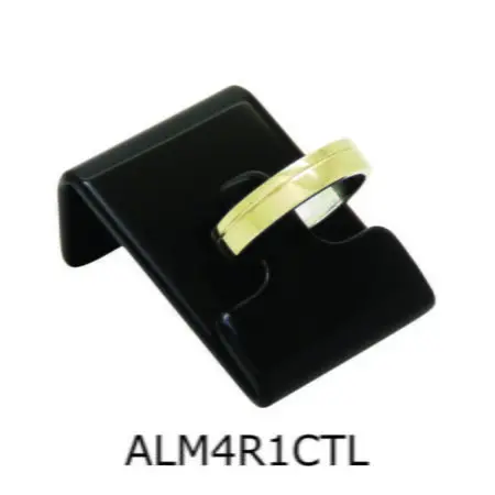 Aliança de Moeda Antiga Reta 4MM com Revestimento em Prata com 1 Canaleta no Torno Lateral – ALM4R1CTL