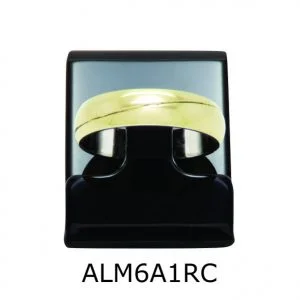 Aliança de Moeda Antiga Abaulada 6MM com Revestimento em Prata e com 1 Risco em Curva - ALM6A1RC