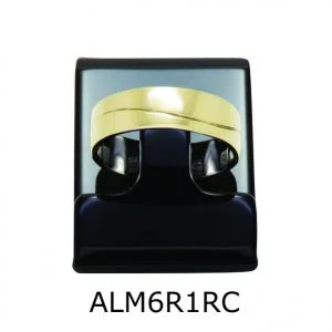 Aliança de Moeda Antiga Reta 6MM com Revestimento em Prata e com 1 Risco em Curva - ALM6R1RC