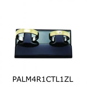 Par de Aliança de Moeda Antiga Reta 4MM com Revestimento em Prata com 1 Risco em Curva e 1 Zircônia Lateral- PALM4R1RC1ZL