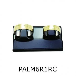 Par de Aliança de Moeda Antiga Reta 6MM com Revestimento em Prata com 1 Risco em Curva - PALM6R1RC