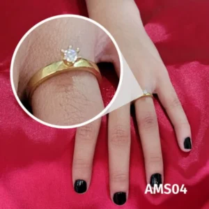 Anel Solitário de Moeda Antiga – AMS04