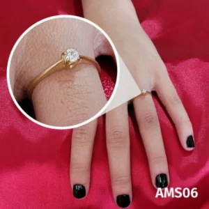 Anel Solitário de Moeda Antiga – AMS06