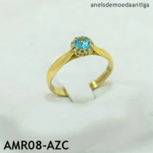 Anel de Moeda Antiga Redondo – AMR08- AZC