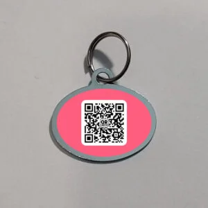 TAG com QR Code - Forma de Oval Pequeno – TAG08